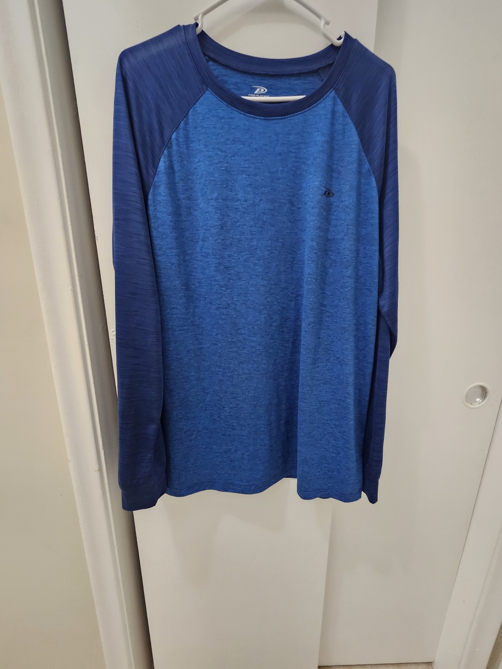 Blue Pro Player long sleeve shirt dark blue to lighter blue #athletic #gradient